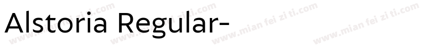 Alstoria Regular字体转换